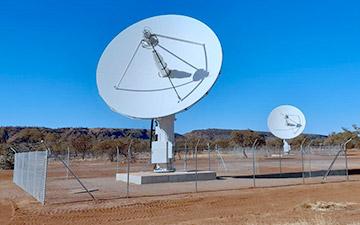 Product image of two ground stations located in Alice Springs, Australia